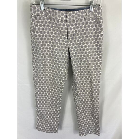 Banana Republic Hampton Fit dress pants Grey White Size 4 - Picture 1 of 6